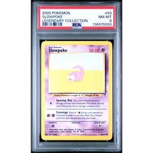 PSA 8 NM-MT Slowpoke 93/110 Pokémon 2002 Legendary Collection Non Holo Common